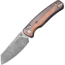 Bestechman Cicada's Wing Bar Lock Knife                     Desert Ironwood  Damascus