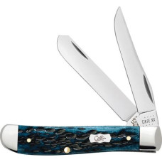 Case XX Mini Trapper  Pocket Worn   Mediterranean Blue Bone Pocket Knife        