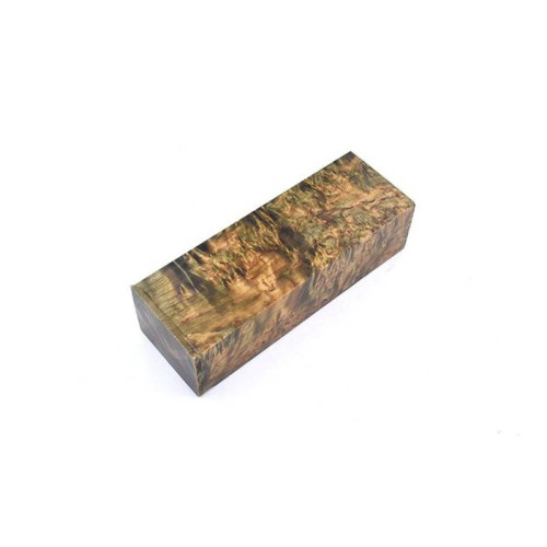 Stabilized Curly Birch - Moss Stabilized Curly Birch - Moss