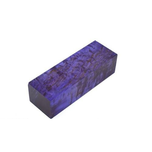 Stabilized Curly Birch - Purple Stabilized Curly Birch - Purple