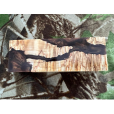Stabilized Curly Birch Hybride  1- 30 x 40 x 120 mm