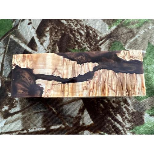 Stabilized Curly Birch Hybride 1- 30 x 40 x 120 mm Stabilized Curly Birch Hybride 1- 30 x 40 x 120 mm