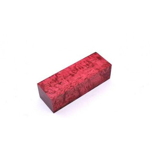 Stab Curly Birch – Red Stab Curly Birch – Red