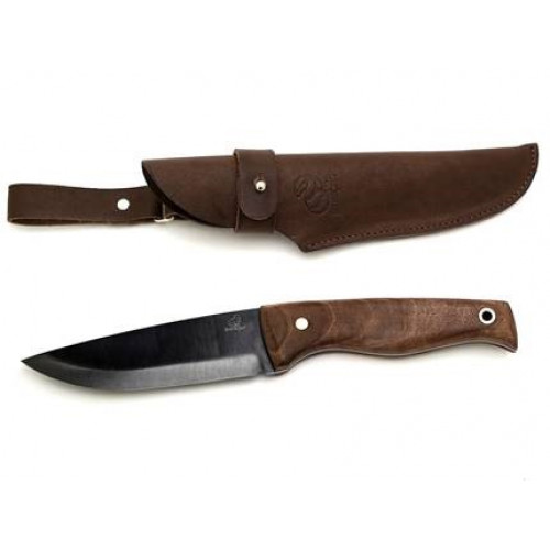 Carbon Steel Fixed-Blade Bushcraft Knife Walnut Handle Carbon Steel Fixed-Blade Bushcraft Knife Walnut Handle