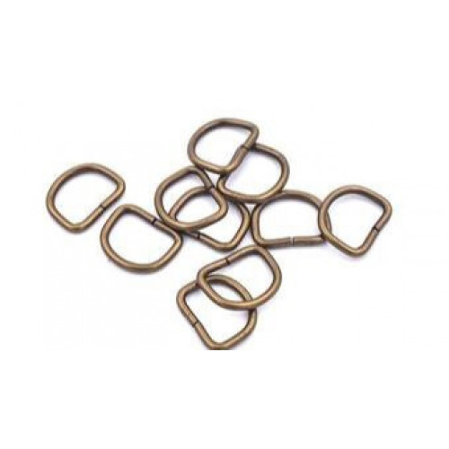 D Rings Antique-17 mm D Rings Antique-17 mm
