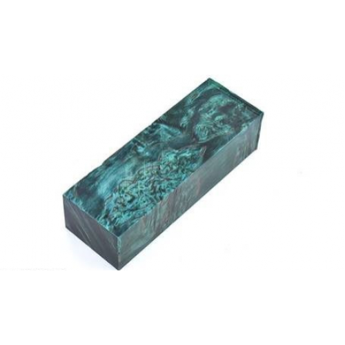 Stabilized Curly Birch - Emerald Green Stabilized Curly Birch - Emerald Green