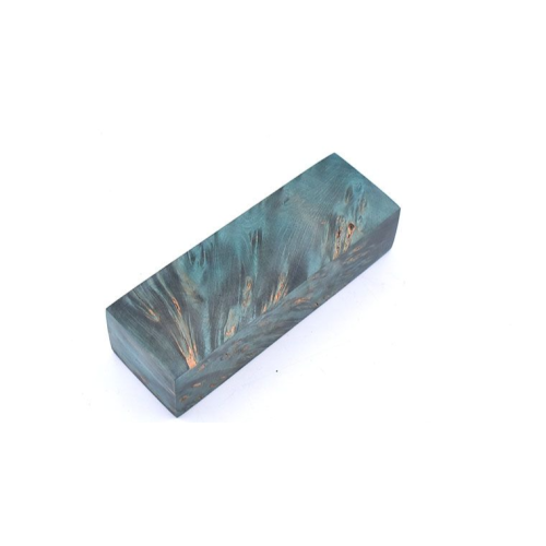 Stabilized Box Elder burl - Turquoise Stabilized Box Elder burl - Turquoise