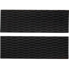 Knife Scales Black Jigged Bone