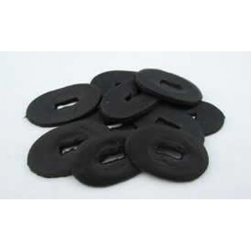 Leather Spacers Black 10 pcs Leather Spacers Black 10 pcs
