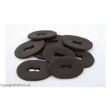 Leather Spacers Dark Brown 10