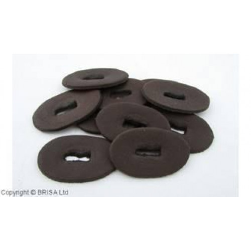 Leather Spacers Dark Brown 10 Leather Spacers Dark Brown 10