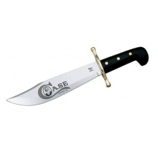 Case XX  Hunter Black Bowie Knife w/ Black Handle & Sheath