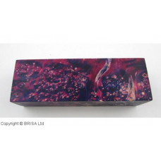 Stabilised Maple Burl /Blue-Burgundy