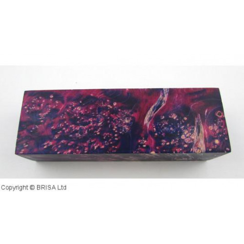 Stabilised Maple Burl /Blue-Burgundy Stabilised Maple Burl /Blue-Burgundy