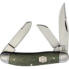 Sowbelly Green Micarta Brushed