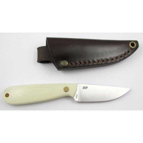 Necker 70 knife/Leather/Ivory Micarta Necker 70 knife/Leather/Ivory Micarta