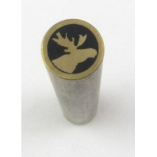 Mosaic Pin Brass Moose