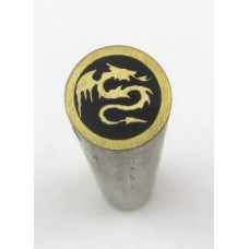 Mosaic Pin Brass Dragon