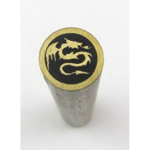 Mosaic Pin Brass Dragon Mosaic Pin Brass Dragon