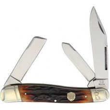 Large Stockman Brown Stag Bone