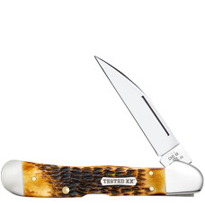 Rogers Jigged Burnt Amber Bone CS CopperLock