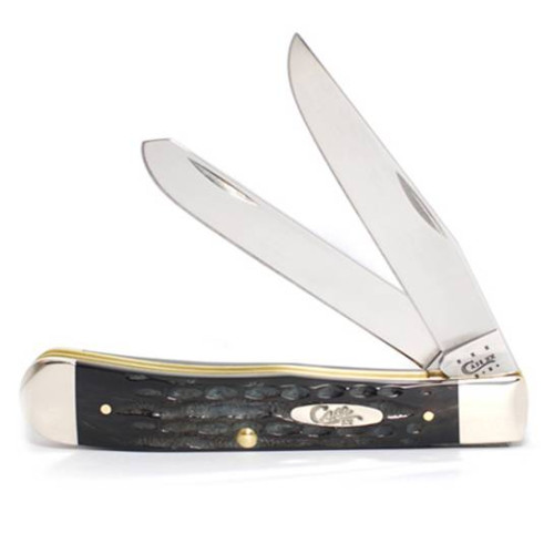 Case Genuine Jigged Buffalo Horn Trapper Case Genuine Jigged Buffalo Horn Trapper
