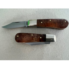Clip Point Stabilized Spalted Chestnut